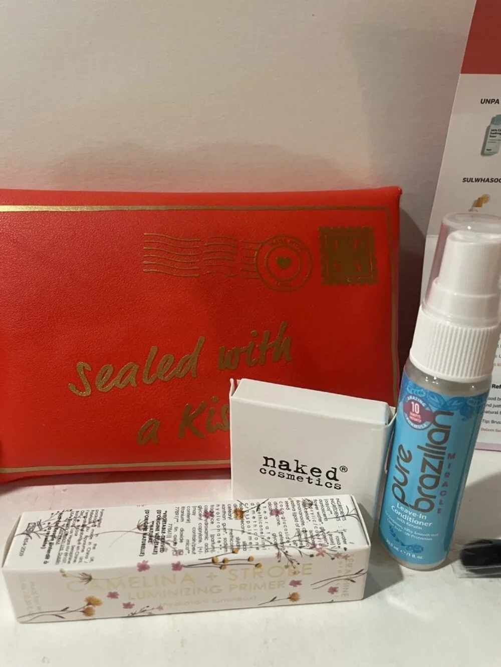 Ipsy Glam Makeup Bags/Lot Of 4 /Makeup Samples Included